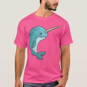 Camiseta Cute Narwhow Com Horn