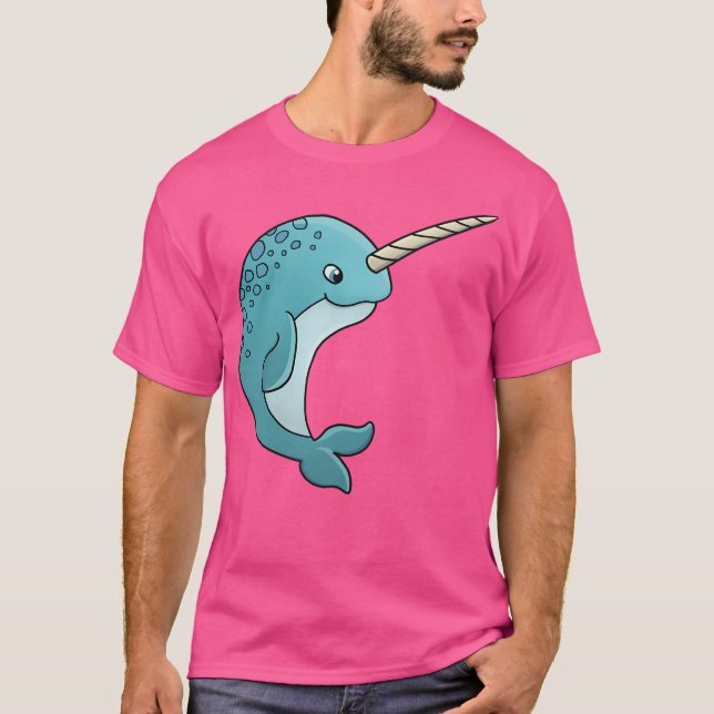 Camiseta Cute Narwhow Com Horn (Frente)