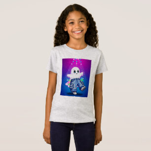 Camiseta Cute Neon Glow Kids Fantasmas