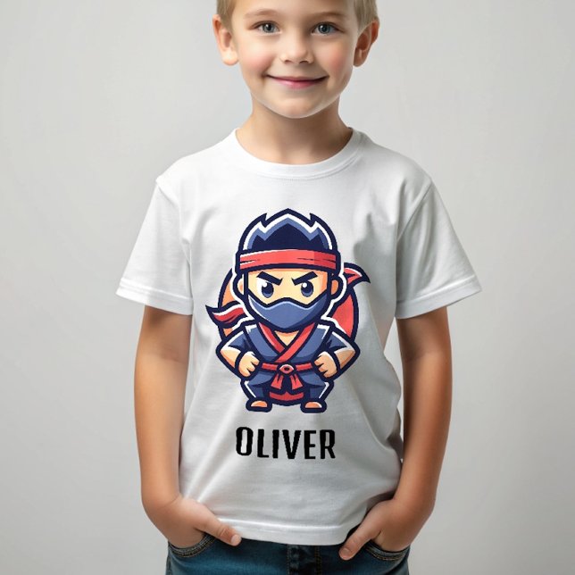 Camiseta Cute Ninja Warrior Personalizado (Criador carregado)