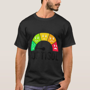 Camiseta Cute níveis baixos de cortisol meme ansiedade