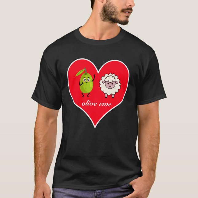 Camiseta Cute Olive Ewe  Tell Someone I Love You (Frente)