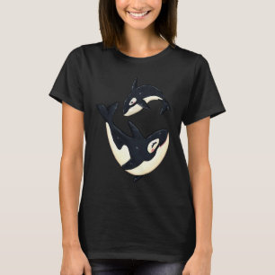 Camiseta Cute Orca Sea Animal Whale Orcas Forcas Homens Leg