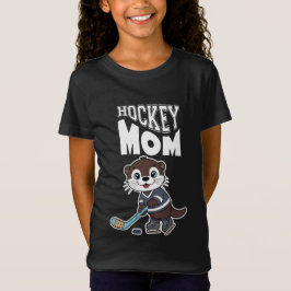 Camiseta Cute Otter Hockey Mom - Fun Sports Animal Graphic