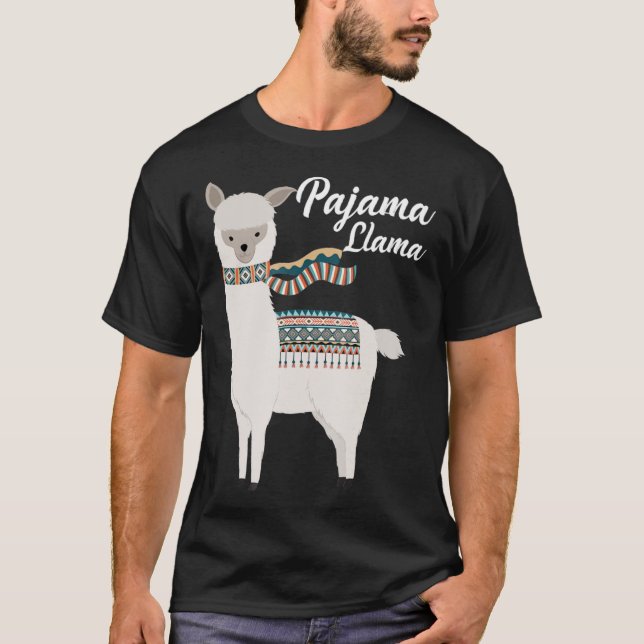 Camiseta Cute Pajama Llama Bed Time Llama Pajama Classic T- (Frente)