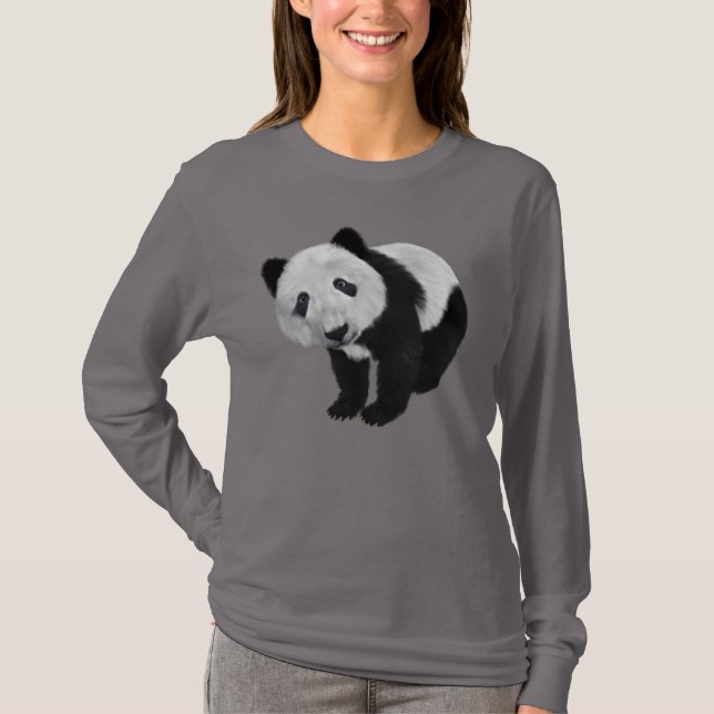 CAMISETA CUTE PANDA BEAR LADIS T-SHIRTS (Frente)
