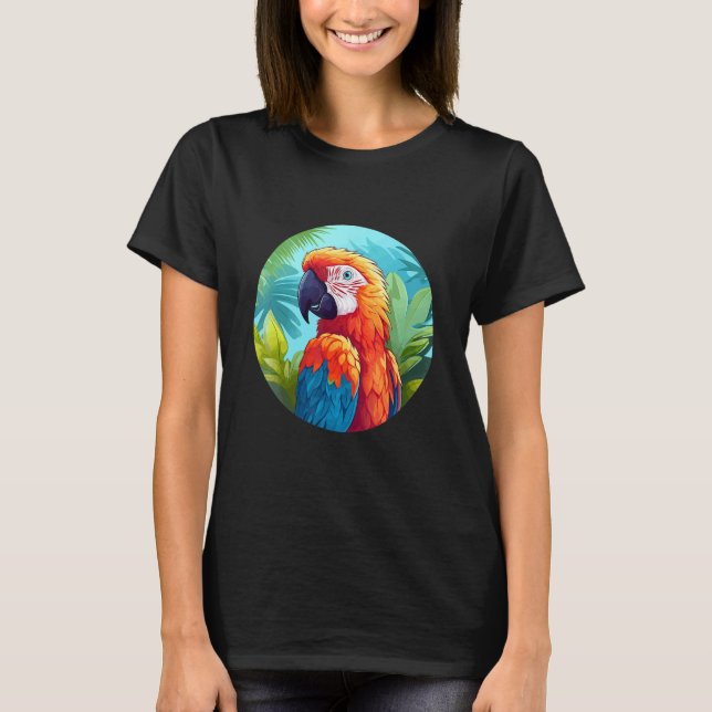 Camiseta Cute Parrot Bird Parrot Motif Birds Parrot 1 (Frente)