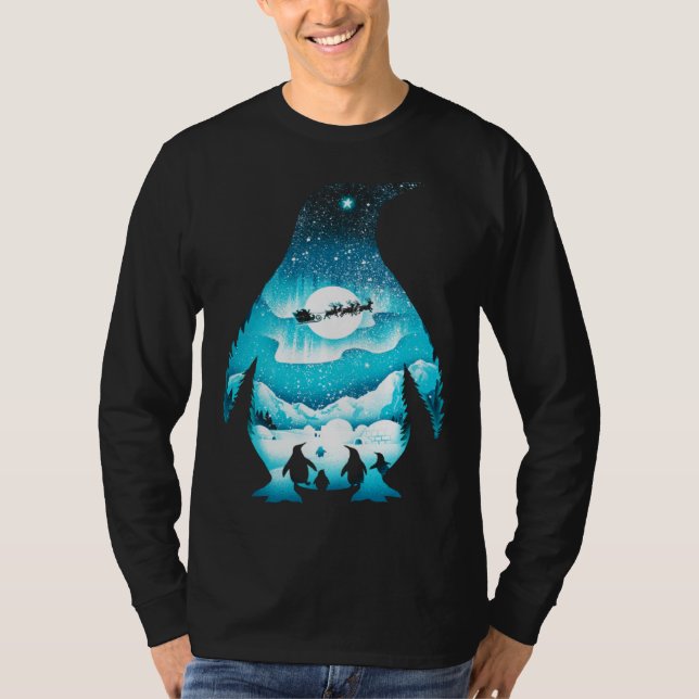 Camiseta Cute Penguin   Christmas Family  Men Women (Frente)