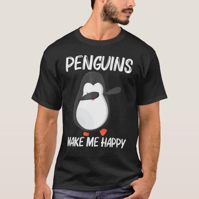 Camiseta Cute Penguin For Men Women Antarctic Animal (Frente)
