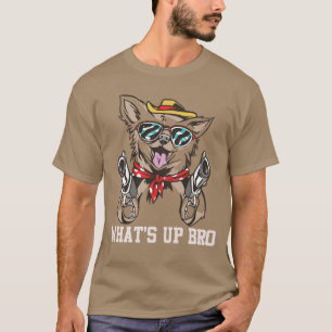 Camiseta Cute Pequeno Chihuahua Puppy Dog Face Para Proprie