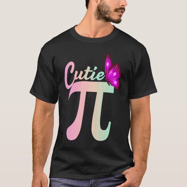 Camiseta Cute Pi Day Math Day Teacher Women girls Cutie Pi  (Frente)
