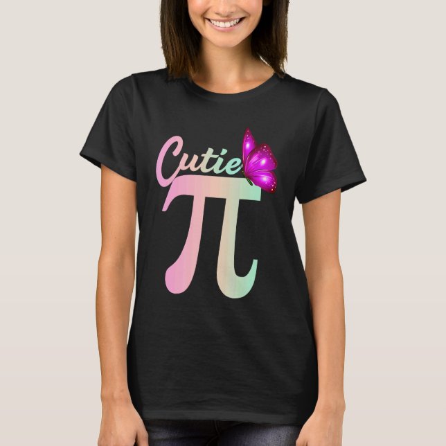 Camiseta Cute Pi Day Math Day Teacher Women girls Cutie Pi  (Frente)