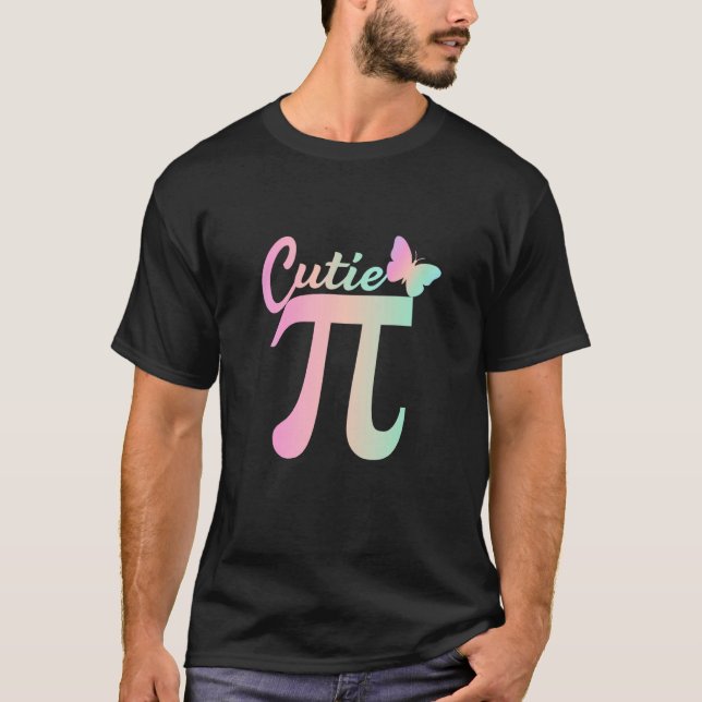Camiseta Cute Pi Day Math Day Teacher Women girls Cutie Pi  (Frente)