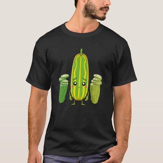 Camiseta Cute Pickle Cucumber  Vegetable Veggie Pickle (Frente)