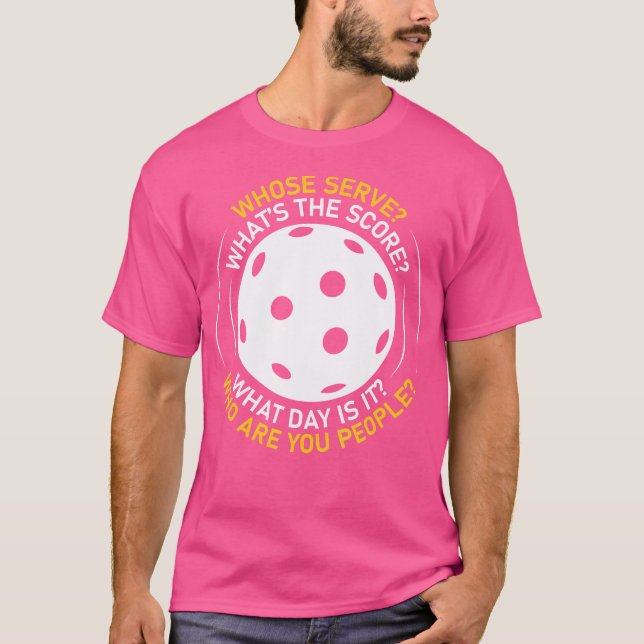 Camiseta Cute Pickleball Who Are You People Funny (Frente)