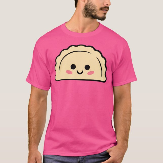 Camiseta Cute Pierogi Kawaii Design polonês (Frente)