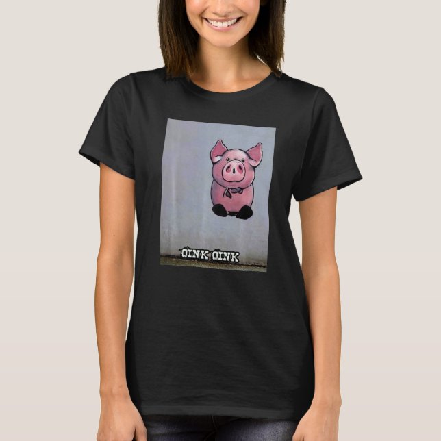 Camiseta Cute Pig Piggie Oink Oink  1 (Frente)