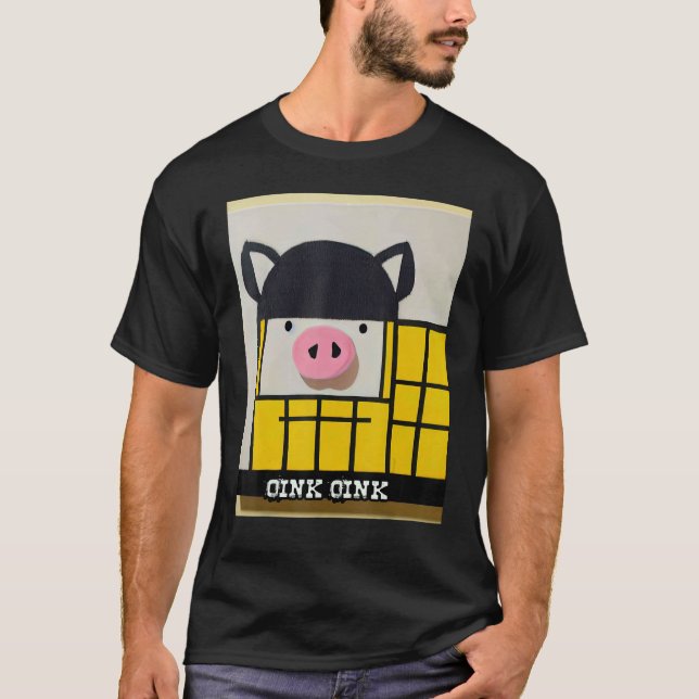 Camiseta Cute Pig Piggie Oink Oink 54 (Frente)