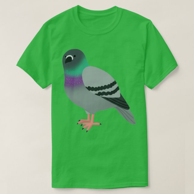 Camiseta Cute Pigeon Cartoon (Frente do Design)
