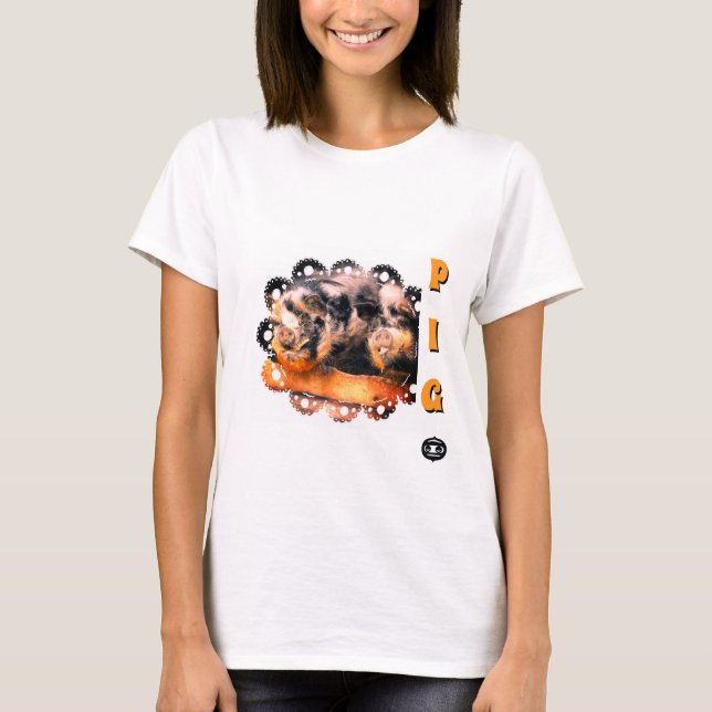 Camiseta Cute Pigs Pig Piggy for a true fan (Frente)