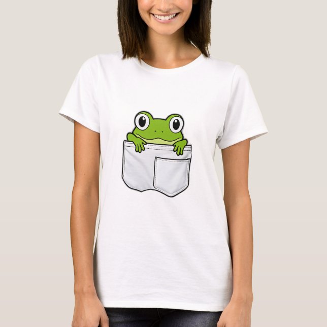 Camiseta Cute Pocket Frog (Frente)