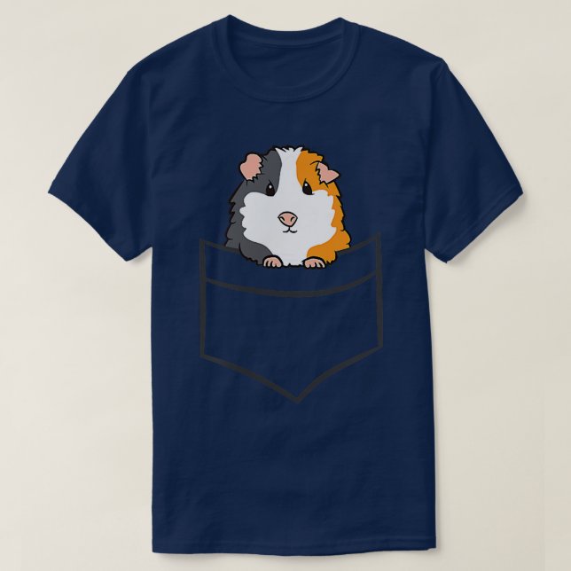 Camiseta Cute Pocket Guiné Pocket Pig (Frente do Design)