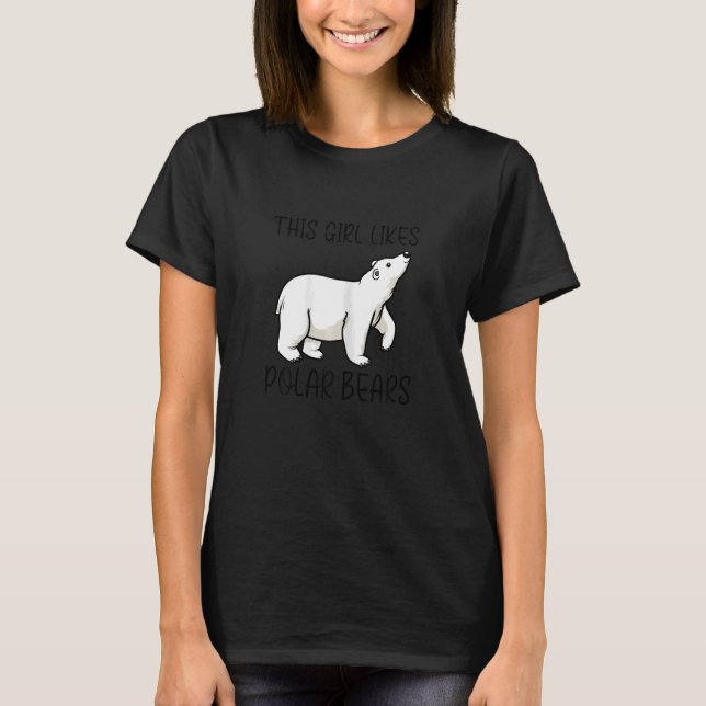 Camiseta Cute Polar Bears Wildlife Nature Wilderness (Frente)