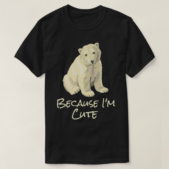 Camiseta Cute Polar North Pole Bear  (Frente do Design)