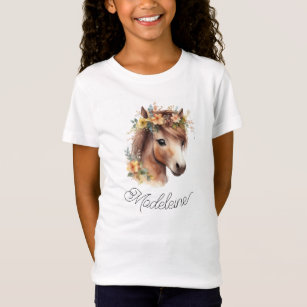Camiseta Cute Pony Custom Script Name Horse Equestrian
