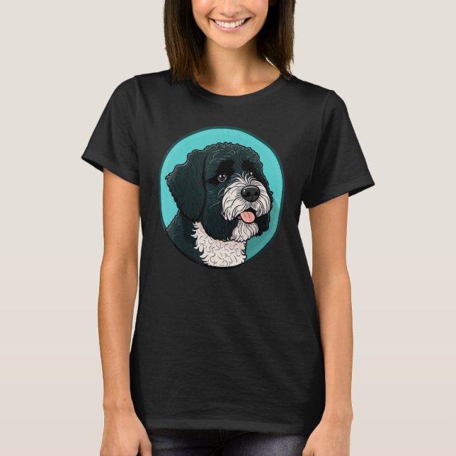 Camiseta Cute Portuguese Water Dog on Portuguese Water Dog  (Frente)
