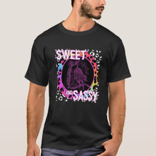 Camiseta Cute Possum 90s Nostalgia Rainbow Leopard Impressã