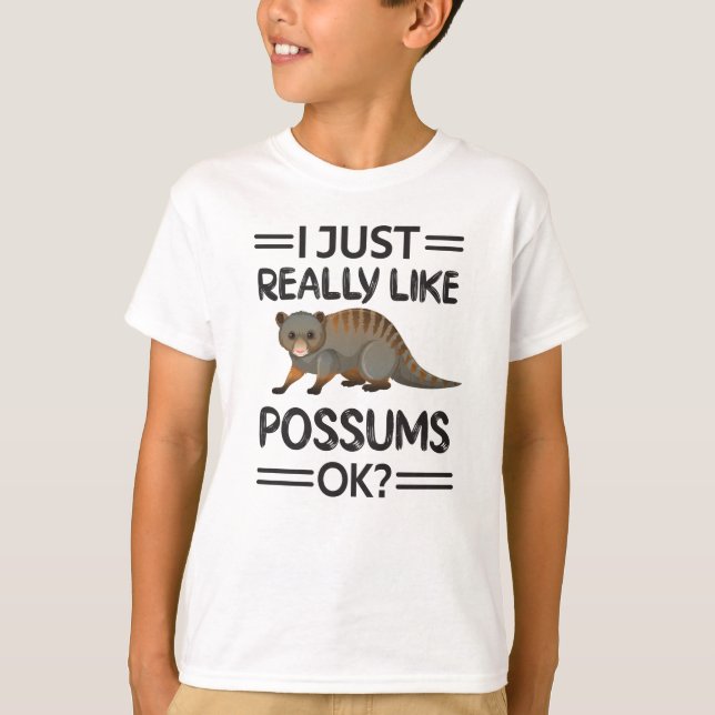 Camiseta Cute Possum Girl Ogambm Lover Possum Whisperer (Frente)