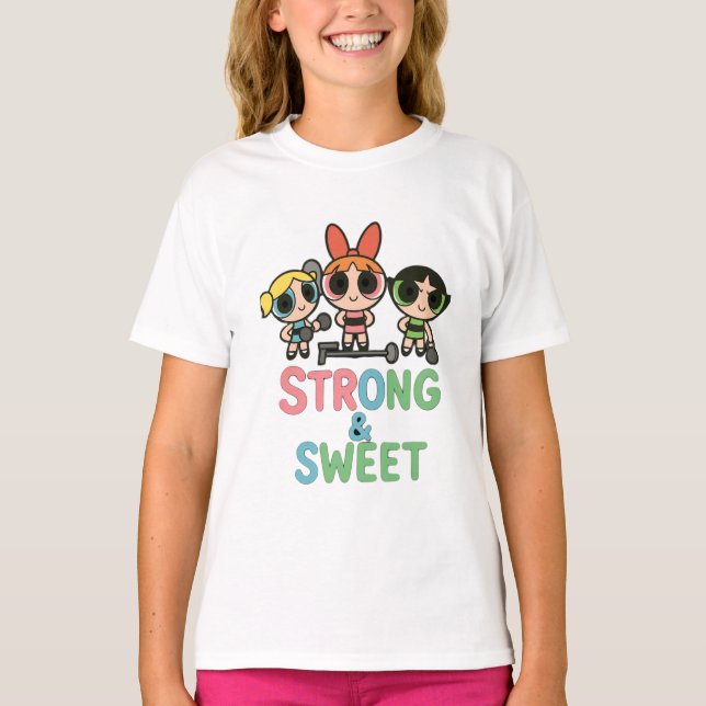 Camiseta Cute Powerpuff Girls Trio – Sweet & Strong Cartoon (Frente)
