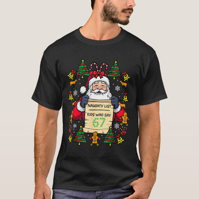 Camiseta Cute Preppy Christmas,reindeer Brushstrokes Funny  (Frente)