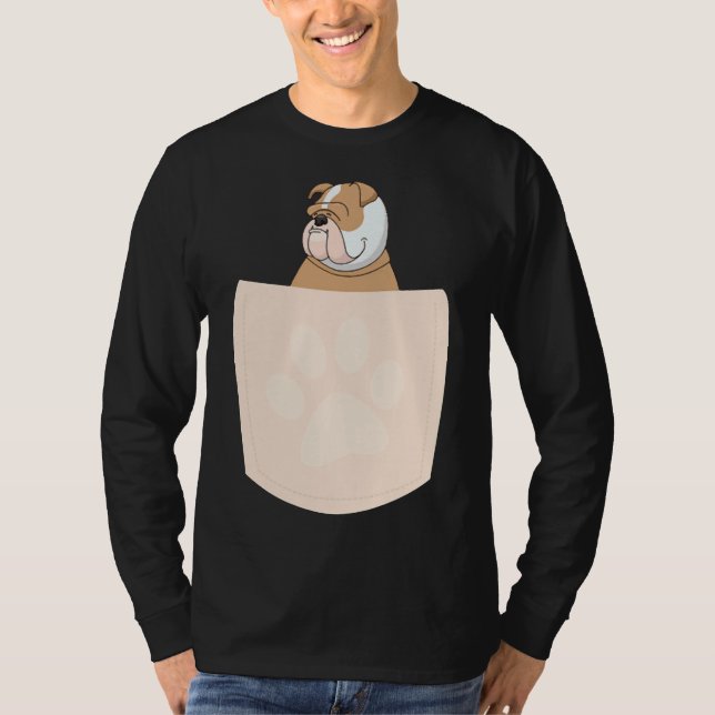 Camiseta Cute Pug in Pocket Essential T-Shirt 939 (Frente)