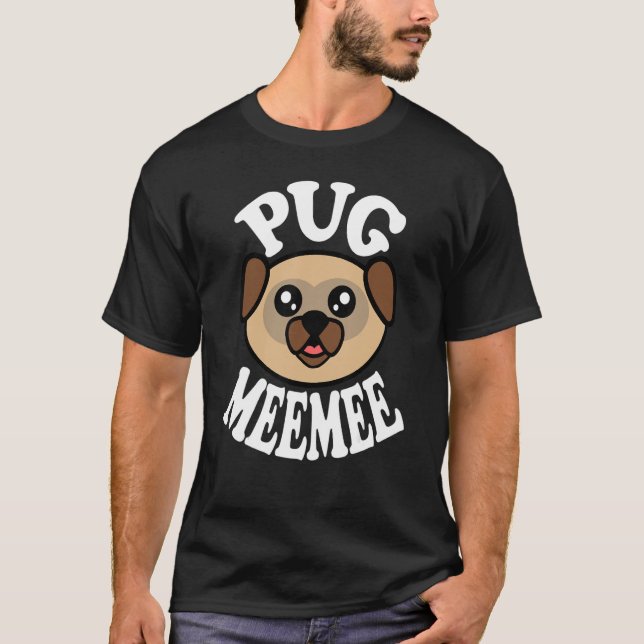 Camiseta Cute Pug Meemee (Frente)