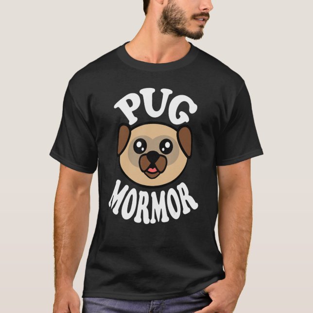 Camiseta Cute Pug Mormor (Frente)