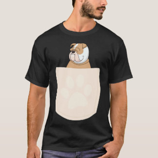 Camiseta Cute Pug no Bolso Essencial 939