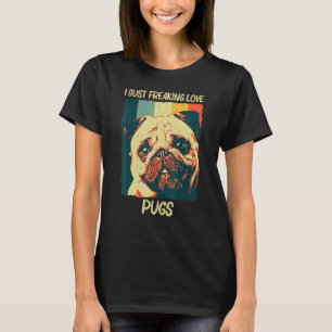 Camiseta Cute Pug Para Homens Mulheres Cão De Pet Cãozinho