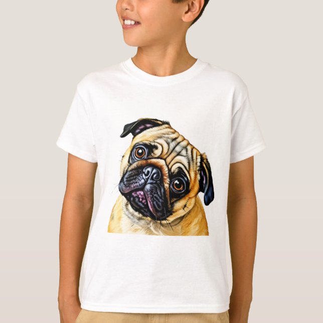CAMISETA CUTE PUG SHIRT (Frente)