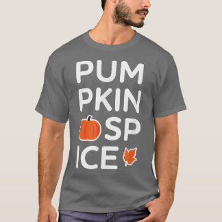 Camiseta Cute Pumpkin Spice Letters Fall Drink Autumn Orang