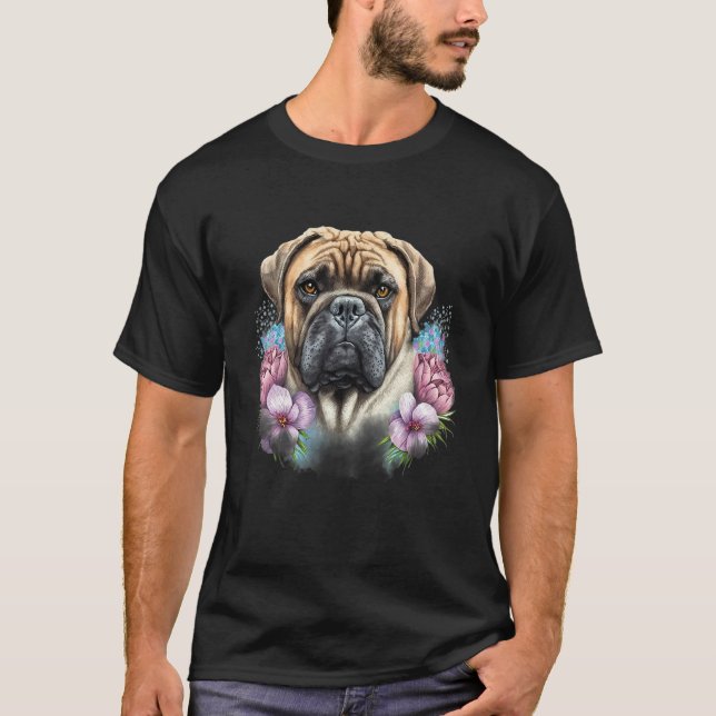 Camiseta cute puppies lovely bullmastiff dog holder lover d (Frente)
