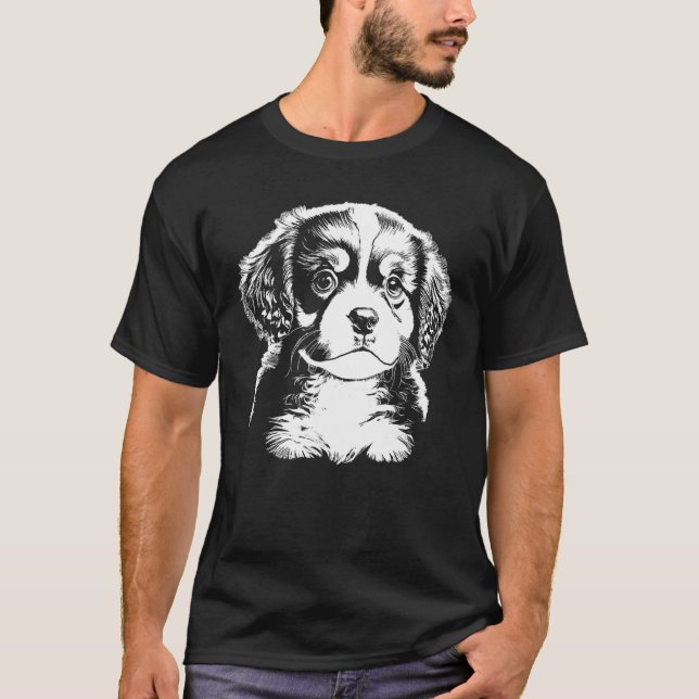 Camiseta Cute Puppy Illustration (Frente)
