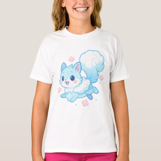 Camiseta 【Cute Puppy Kids T-Shirt】 (Frente)