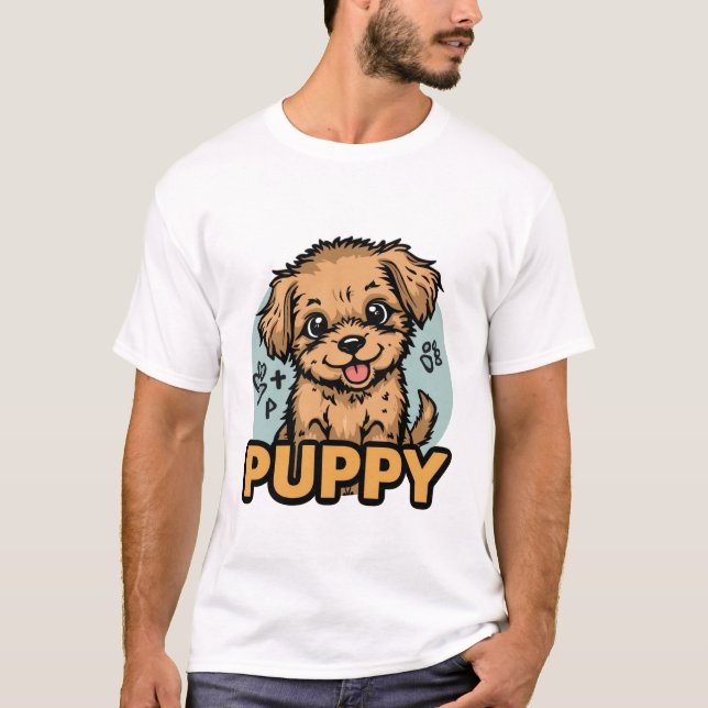 Camiseta Cute Puppy Lover T-Shirt | Adorable Dog Shirt Gift (Frente)