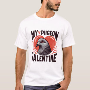 Camiseta Cute & Quirky - Meu Pombo É Meu Teto Namorados