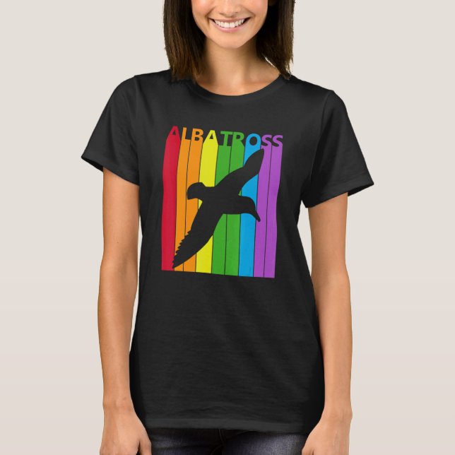 Camiseta Cute Rainbow Albatross bird (Frente)