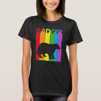 Camiseta Cute Rainbow Badger animal