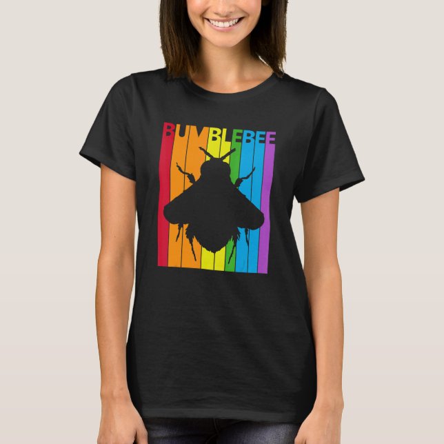Camiseta Cute Rainbow Bumblebee (Frente)