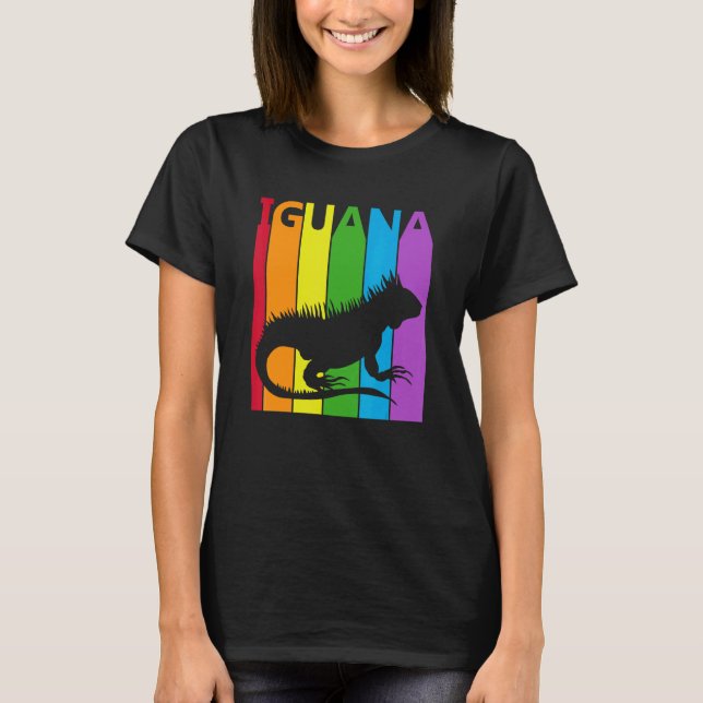 Camiseta Cute Rainbow Iguana Animal (Frente)